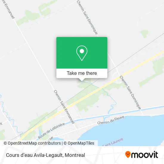 Cours d'eau Avila-Legault map