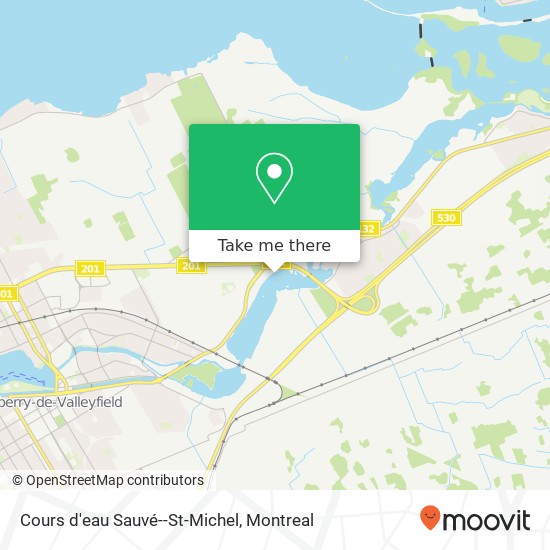 Cours d'eau Sauvé--St-Michel map