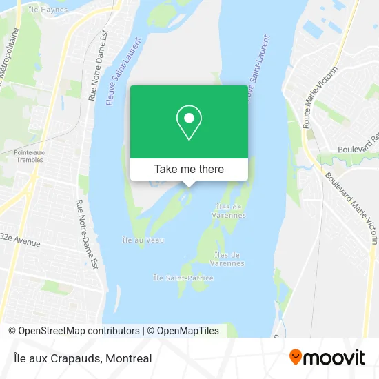 Île aux Crapauds map