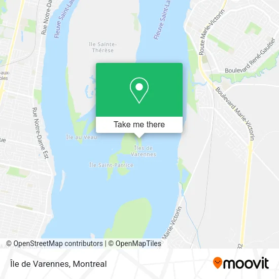 Île de Varennes map