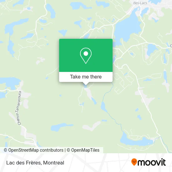 Lac des Frères map