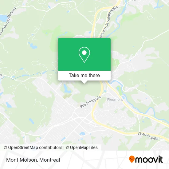 Mont Molson map