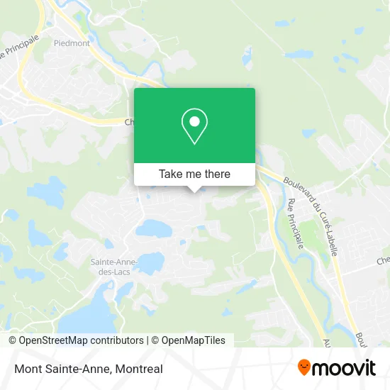 Mont Sainte-Anne map