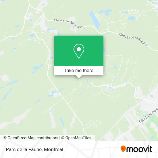 Parc de la Faune map