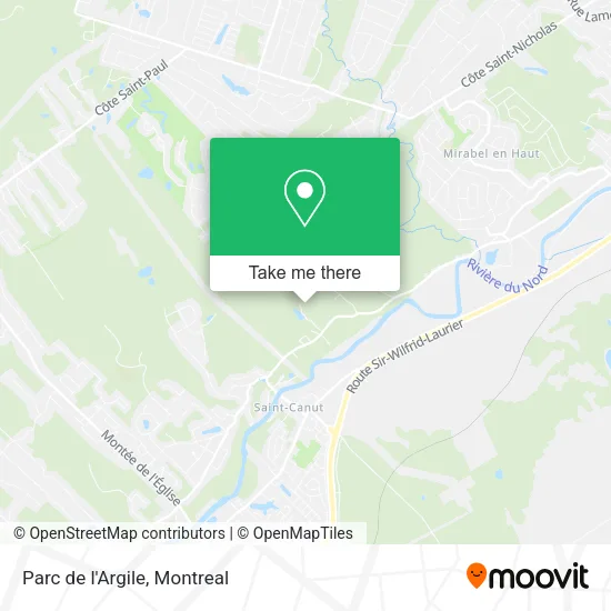 Parc de l'Argile map