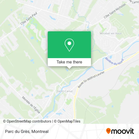 Parc du Grès map
