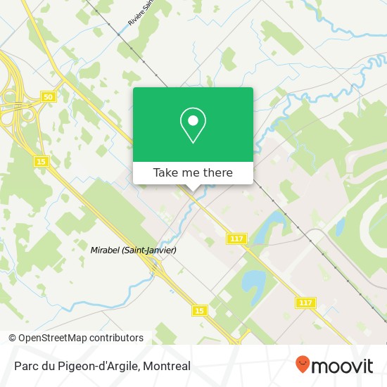 Parc du Pigeon-d'Argile map