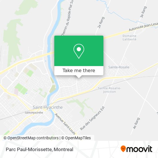 Parc Paul-Morissette map