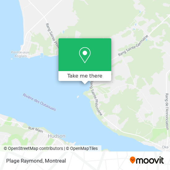 Plage Raymond map