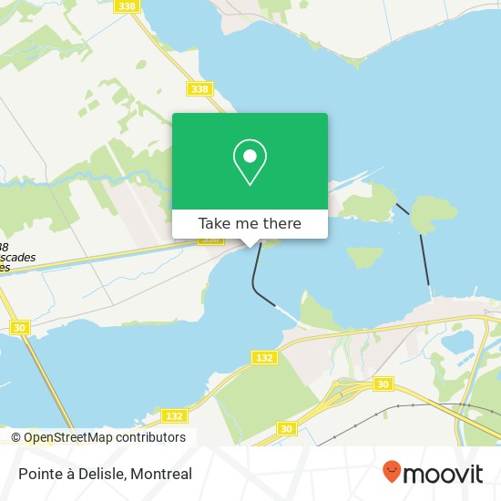 Pointe à Delisle map