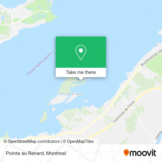 Pointe au Renard map