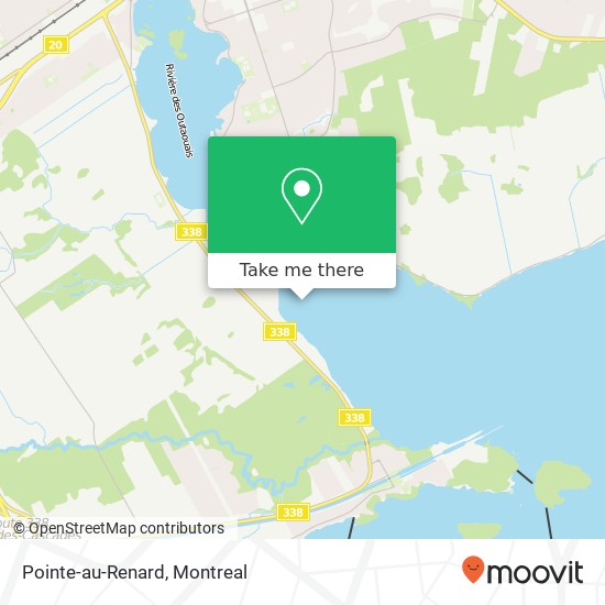 Pointe-au-Renard map