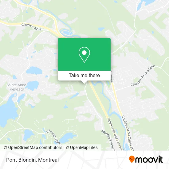 Pont Blondin map