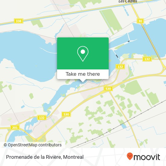 Promenade de la Rivière map