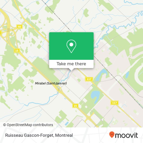 Ruisseau Gascon-Forget map