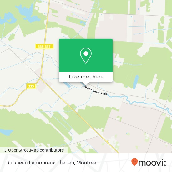 Ruisseau Lamoureux-Thérien map