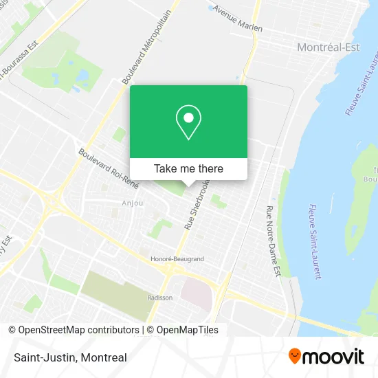 Saint-Justin map