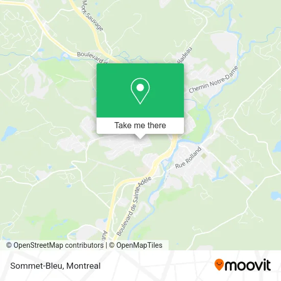 Sommet-Bleu map