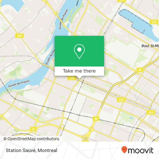 Station Sauvé map