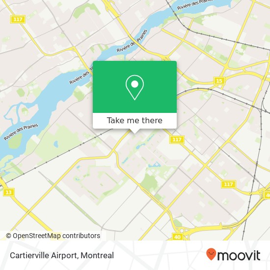 Cartierville Airport map