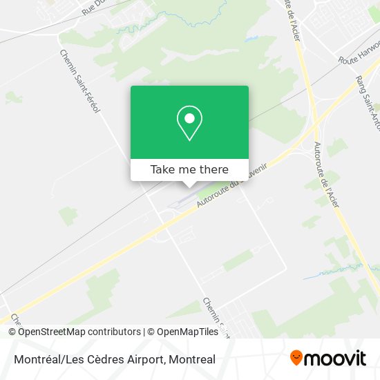 Montréal/Les Cèdres Airport map