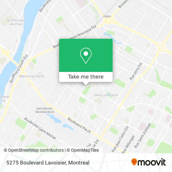 5275 Boulevard Lavoisier map
