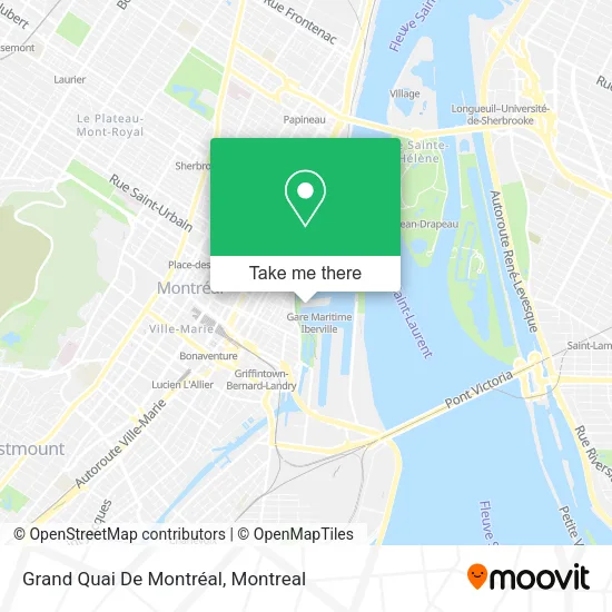 Grand Quai De Montréal map