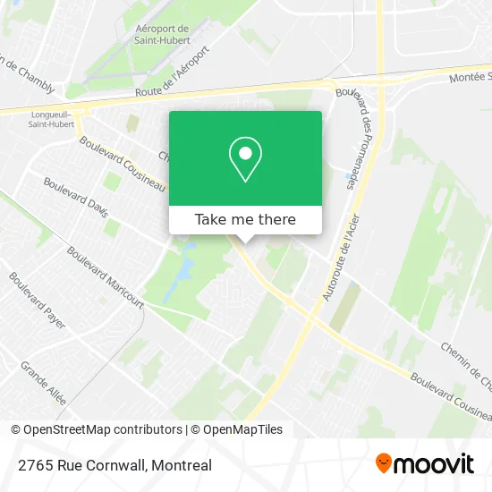 2765 Rue Cornwall map