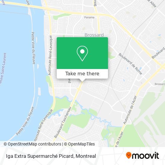 Iga Extra Supermarché Picard map