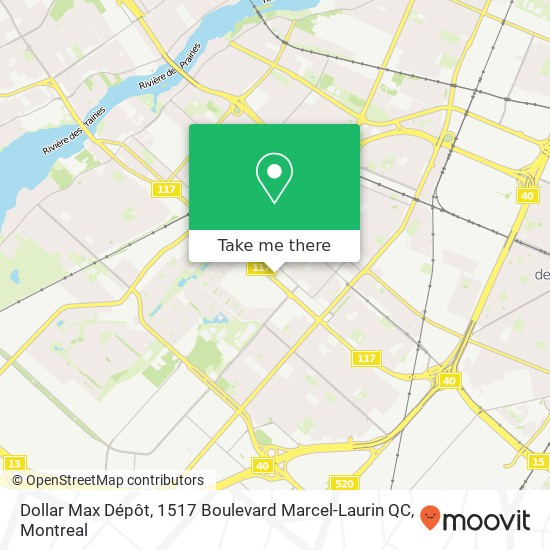 Dollar Max Dépôt, 1517 Boulevard Marcel-Laurin QC map