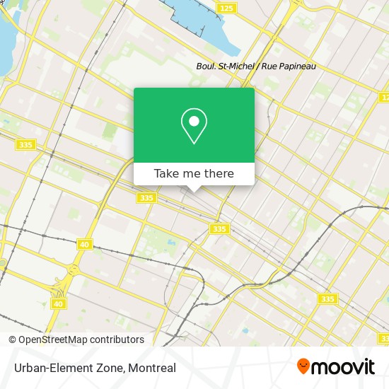 Urban-Element Zone map