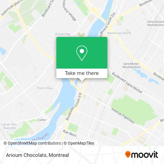 Arioum Chocolats map