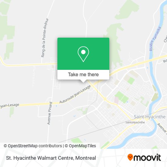 St. Hyacinthe Walmart Centre map