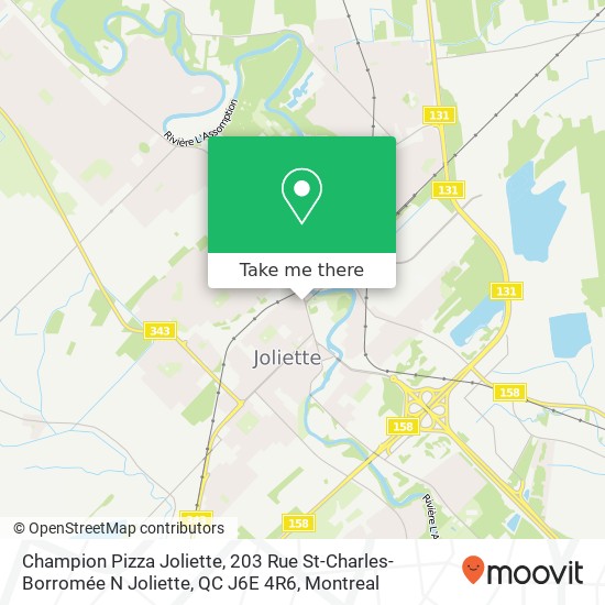 Champion Pizza Joliette, 203 Rue St-Charles-Borromée N Joliette, QC J6E 4R6 map