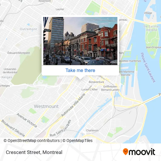 Crescent Street map