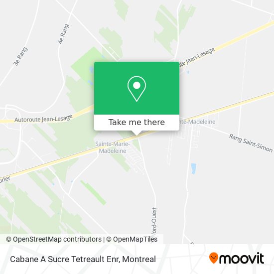 Cabane A Sucre Tetreault Enr map