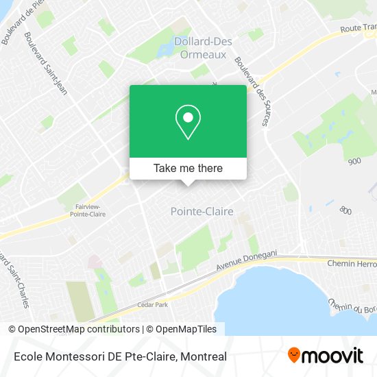 Ecole Montessori DE Pte-Claire map