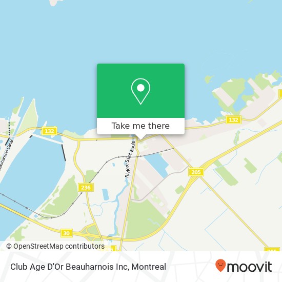 Club Age D'Or Beauharnois Inc map