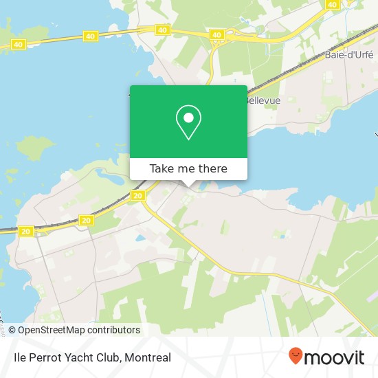 Ile Perrot Yacht Club map