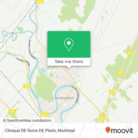 Clinique DE Soins DE Pieds map