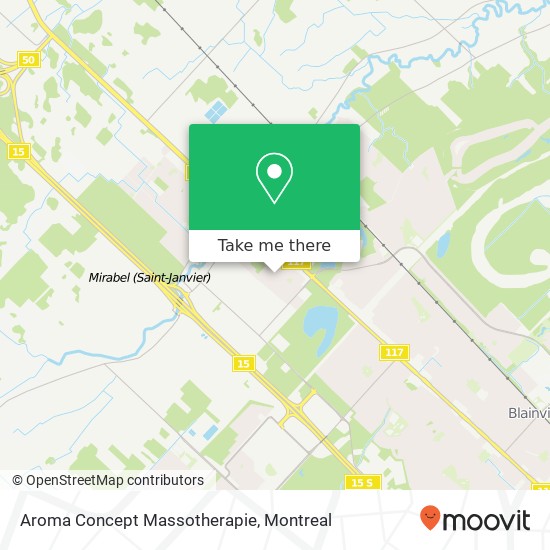 Aroma Concept Massotherapie map