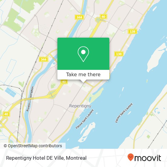 Repentigny Hotel DE Ville map