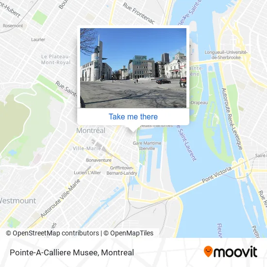 Pointe-A-Calliere Musee map