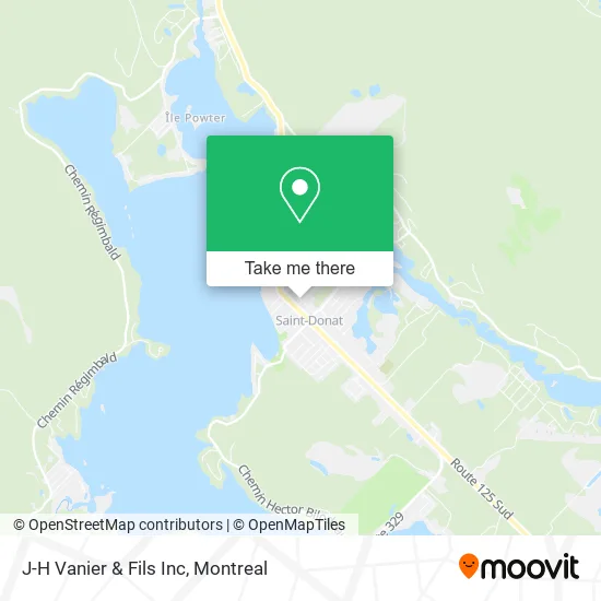 J-H Vanier & Fils Inc map