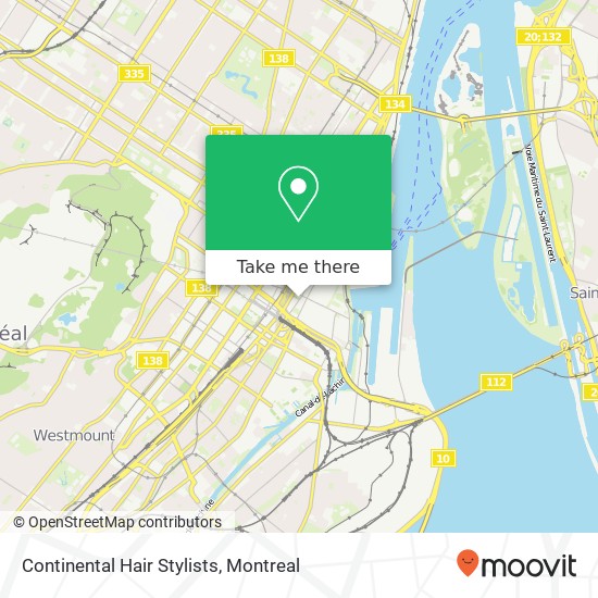 Continental Hair Stylists map
