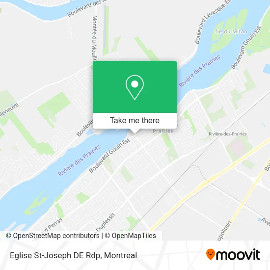 Eglise St-Joseph DE Rdp map