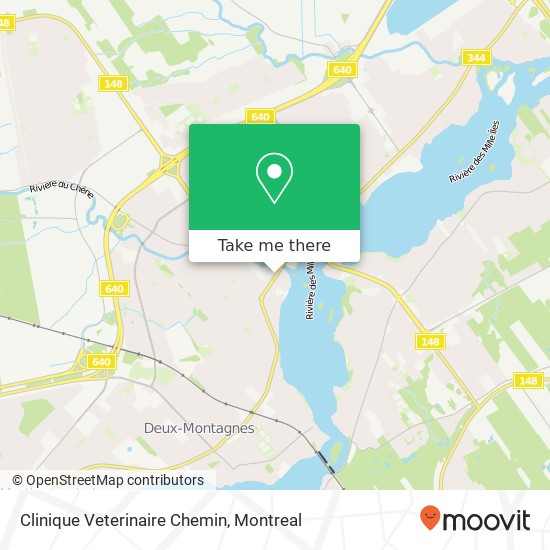 Clinique Veterinaire Chemin map