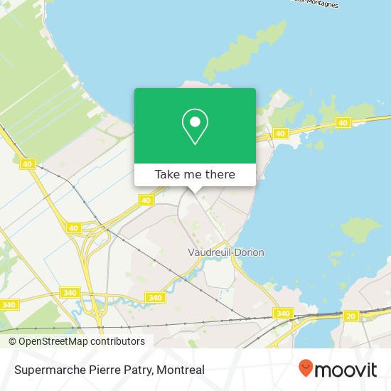 Supermarche Pierre Patry map