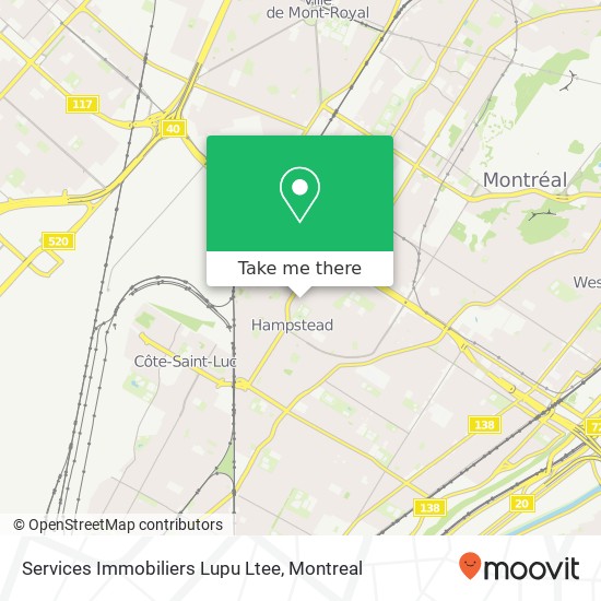 Services Immobiliers Lupu Ltee map