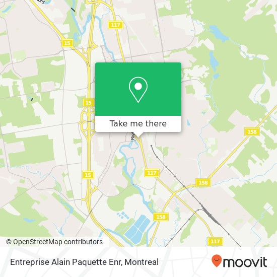 Entreprise Alain Paquette Enr map